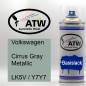 Preview: Volkswagen, Cirrus Gray Metallic, LK5V / Y7Y7: 400ml Sprühdose, von ATW Autoteile West.